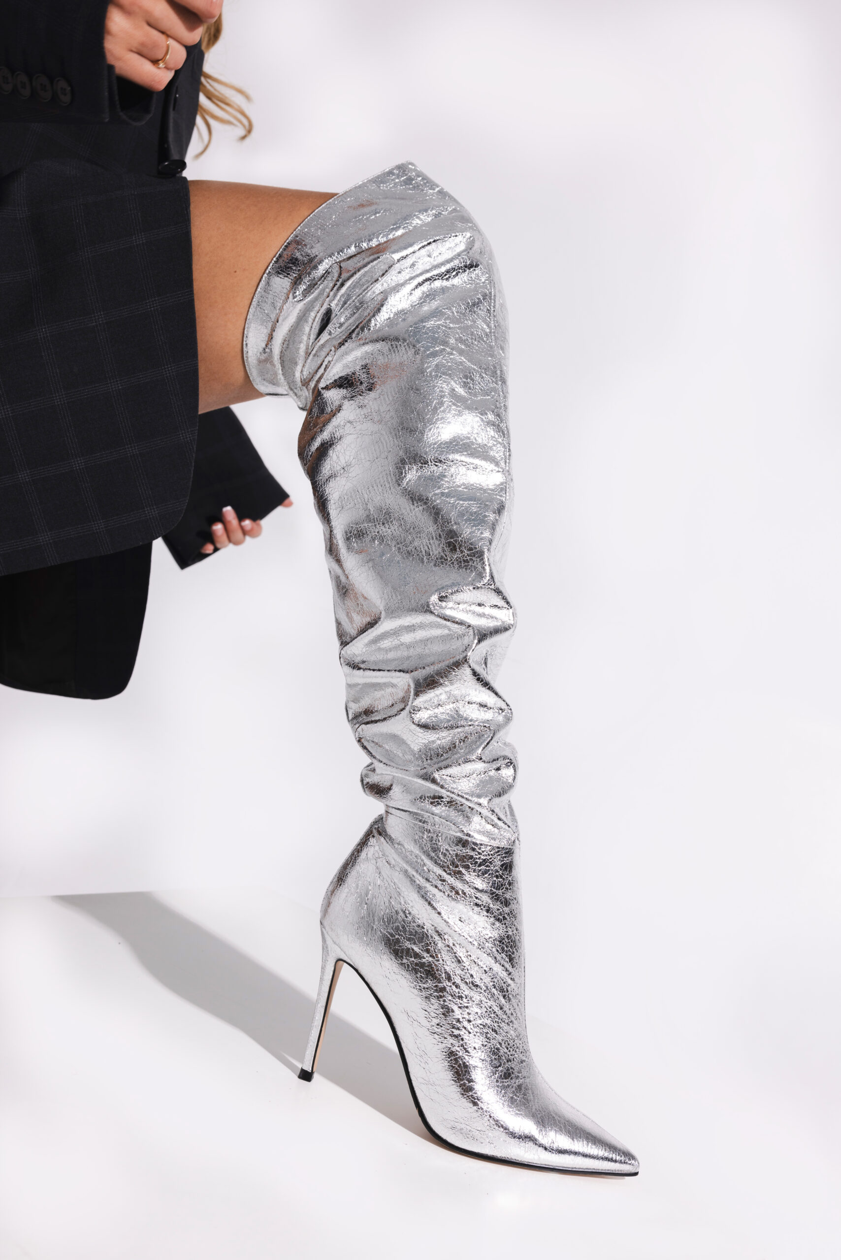 Steve Madden Collection chaussures automne Wow of Wall Sreet EPIC SILVER BOOTS