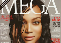 Tyra Banks en couv’ de Mega Magazine février 2014