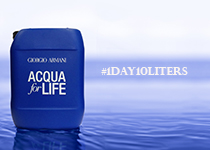 Giorgio Armani Acqua for Life 1 Day on 10 Liters Challenge