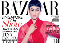 Liu Wen en couv’ d’ Harper’s Bazaar Singapore