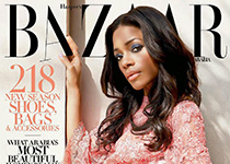 Naomie Harris en couv’ d’Harper’s Bazaar Arabia