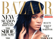 Rihanna en couv’ d’Harper’s Bazaar US par Camilla Akrans